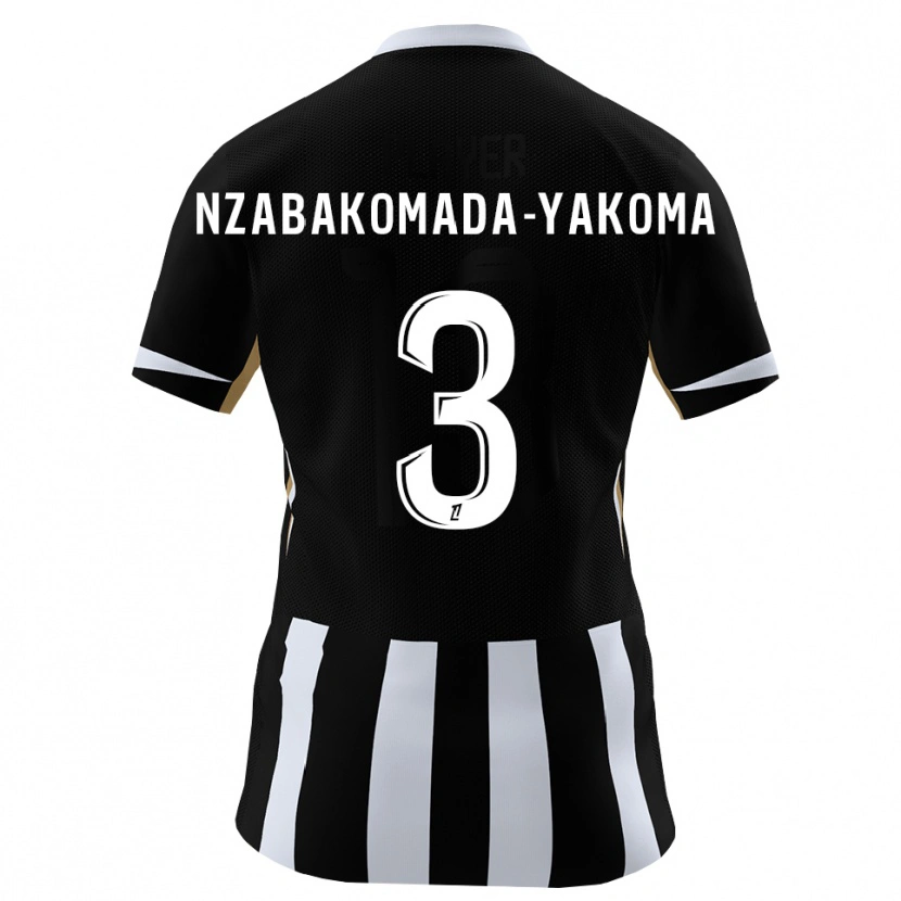 Danxen Damen Raphaël Nzabakomada-Yakoma #3 Schwarz Blau Heimtrikot Trikot 2026/27 T-Shirt