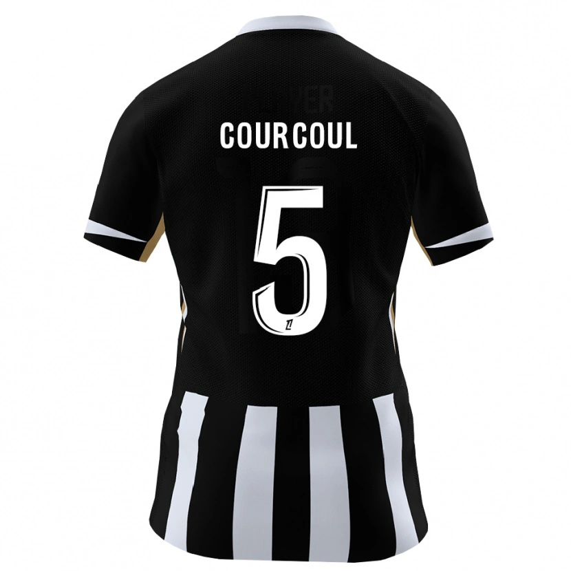 Danxen Damen Marius Courcoul #5 Schwarz Blau Heimtrikot Trikot 2026/27 T-Shirt