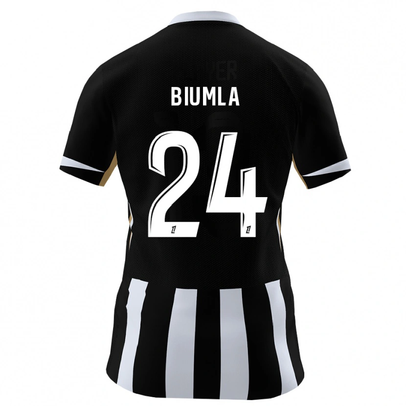 Danxen Damen Emmanuel Biumla #24 Schwarz Blau Heimtrikot Trikot 2026/27 T-Shirt