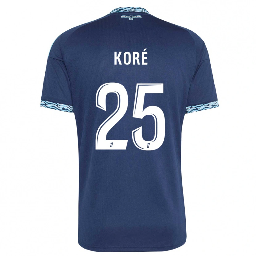 Danxen Damen Yoan Koré #25 Stahlblau Weiß Heimtrikot Trikot 2026/27 T-Shirt