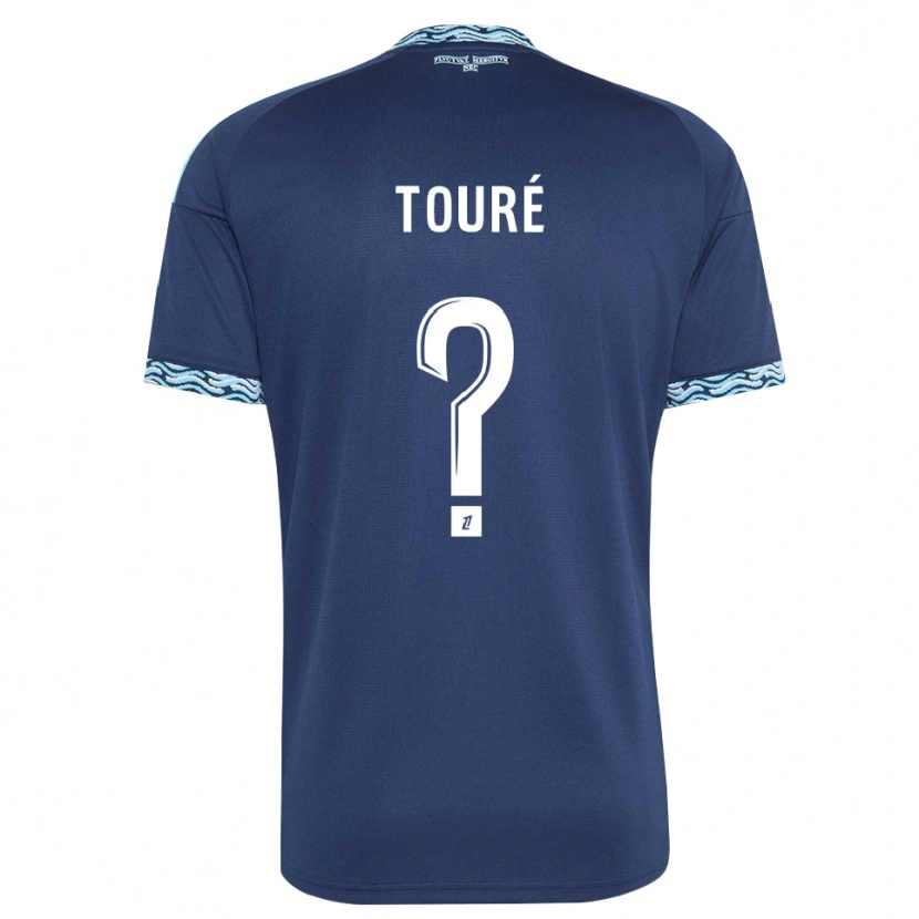Danxen Damen Kaïs Touré #0 Stahlblau Weiß Heimtrikot Trikot 2026/27 T-Shirt