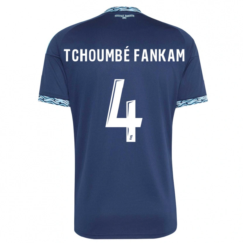 Danxen Damen Erwan Tchoumbé Fankam #4 Stahlblau Weiß Heimtrikot Trikot 2026/27 T-Shirt