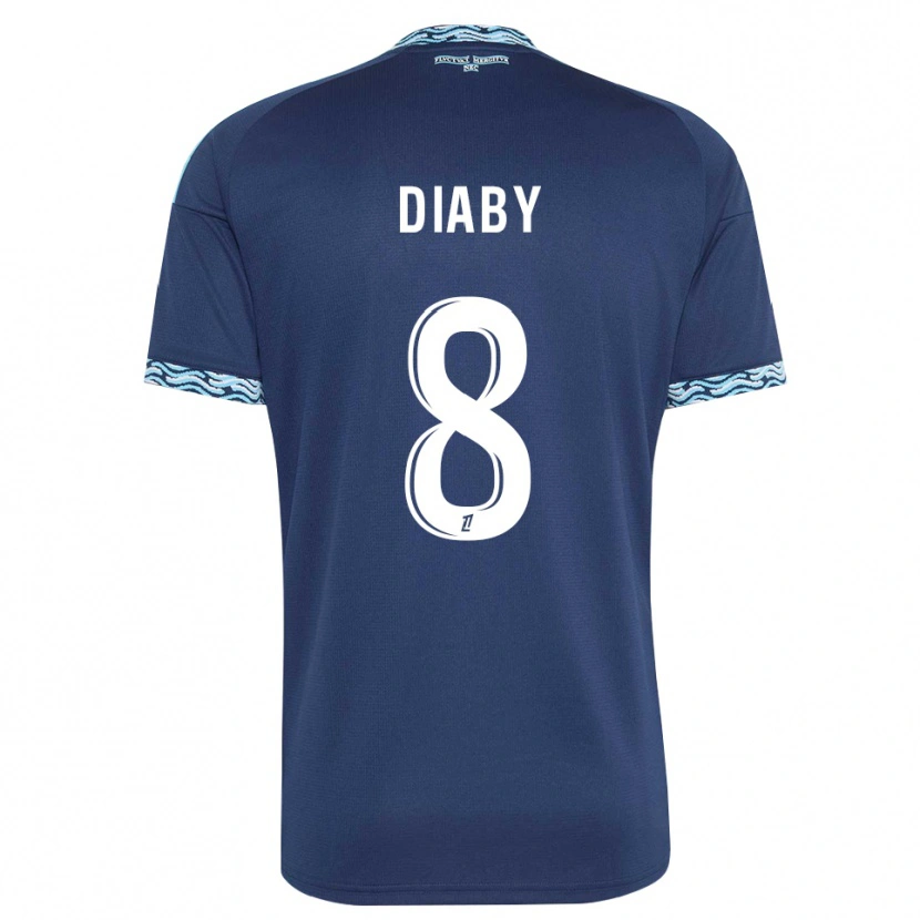 Danxen Damen Aboubakar Diaby #8 Stahlblau Weiß Heimtrikot Trikot 2026/27 T-Shirt