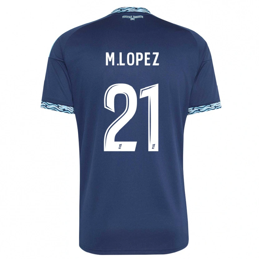 Danxen Damen Maxime Lopez #21 Stahlblau Weiß Heimtrikot Trikot 2026/27 T-Shirt