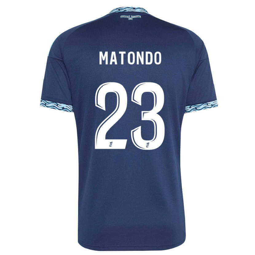 Danxen Damen Rudy Matondo #23 Stahlblau Weiß Heimtrikot Trikot 2026/27 T-Shirt