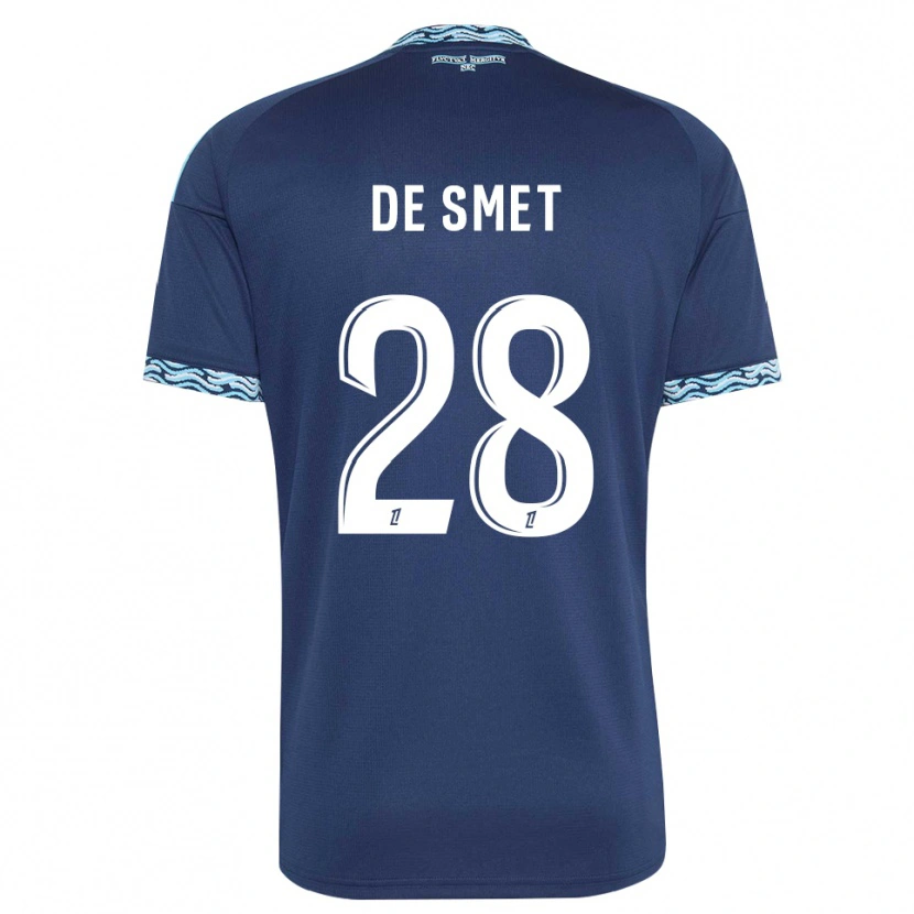 Danxen Damen Thibault De Smet #28 Stahlblau Weiß Heimtrikot Trikot 2026/27 T-Shirt