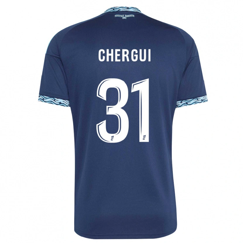 Danxen Damen Samir Chergui #31 Stahlblau Weiß Heimtrikot Trikot 2026/27 T-Shirt