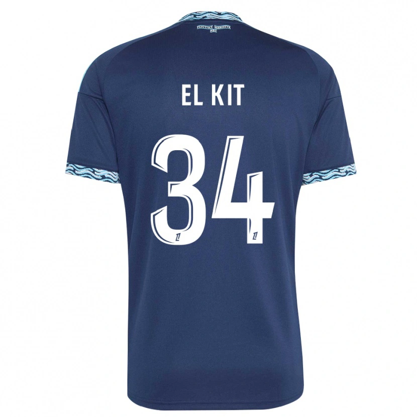 Danxen Damen Kamil El Kit #34 Stahlblau Weiß Heimtrikot Trikot 2026/27 T-Shirt