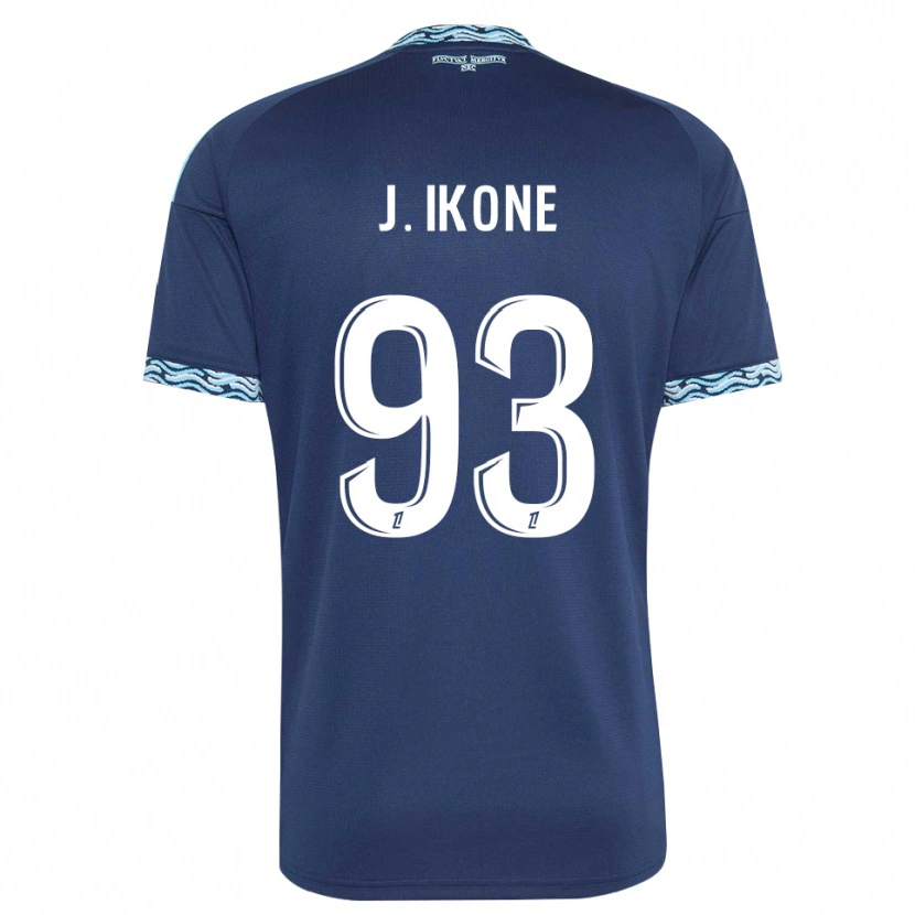 Danxen Damen Jonathan Ikoné #93 Stahlblau Weiß Heimtrikot Trikot 2026/27 T-Shirt