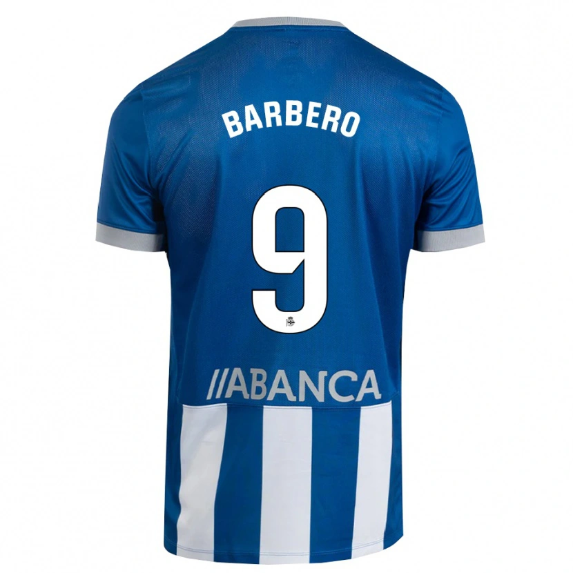 Danxen Damen Iván Barbero #9 Blau Grau Weiß Heimtrikot Trikot 2026/27 T-Shirt