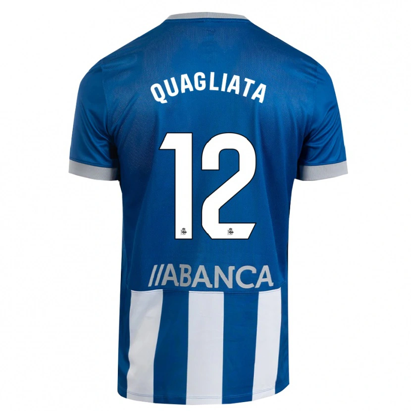 Danxen Damen Giacomo Quagliata #12 Blau Grau Weiß Heimtrikot Trikot 2026/27 T-Shirt