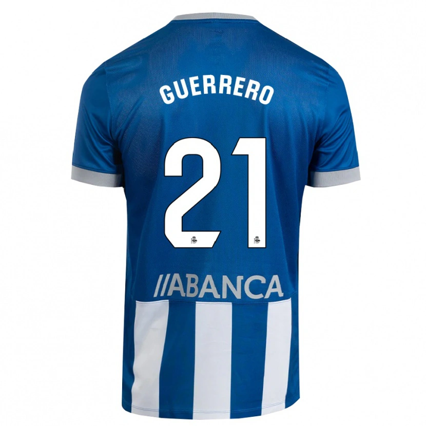 Danxen Damen Adrián Guerrero #21 Blau Grau Weiß Heimtrikot Trikot 2026/27 T-Shirt