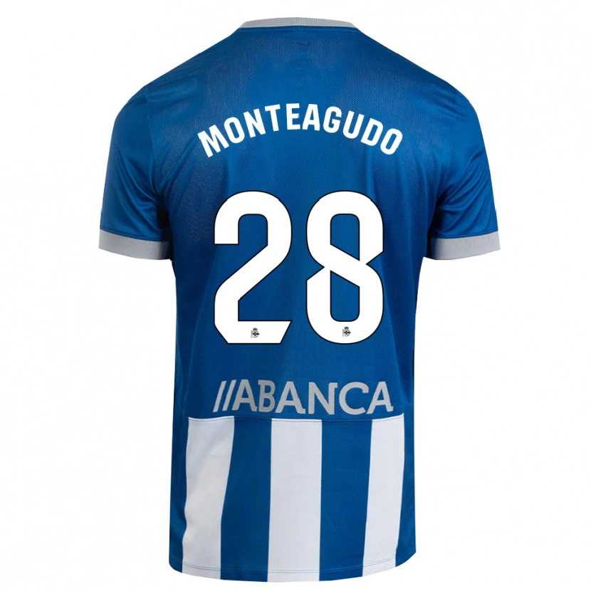 Danxen Damen Paula Monteagudo #28 Blau Grau Weiß Heimtrikot Trikot 2026/27 T-Shirt