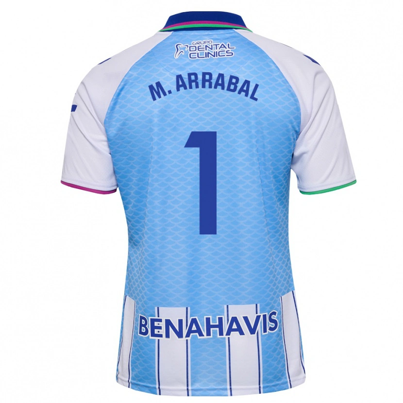 Danxen Damen María Arrabal Martin #1 Tief Himmelblau Weiß Heimtrikot Trikot 2026/27 T-Shirt