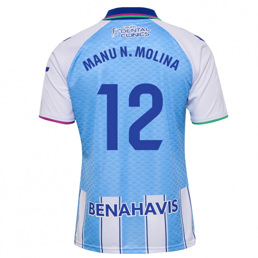 Danxen Damen Manu Molina #12 Tief Himmelblau Weiß Heimtrikot Trikot 2026/27 T-Shirt