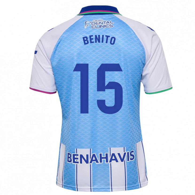 Danxen Damen Iván Benito #15 Tief Himmelblau Weiß Heimtrikot Trikot 2026/27 T-Shirt