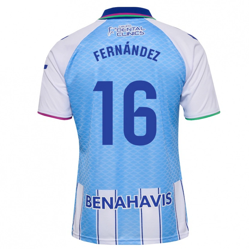 Danxen Damen José Fernández #16 Tief Himmelblau Weiß Heimtrikot Trikot 2026/27 T-Shirt