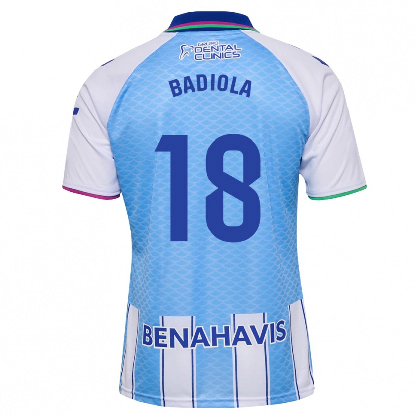 Danxen Damen Ibon Badiola #18 Tief Himmelblau Weiß Heimtrikot Trikot 2026/27 T-Shirt