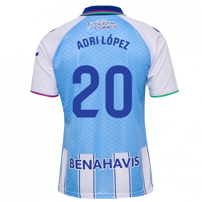 Danxen Damen Adri López #20 Tief Himmelblau Weiß Heimtrikot Trikot 2026/27 T-Shirt