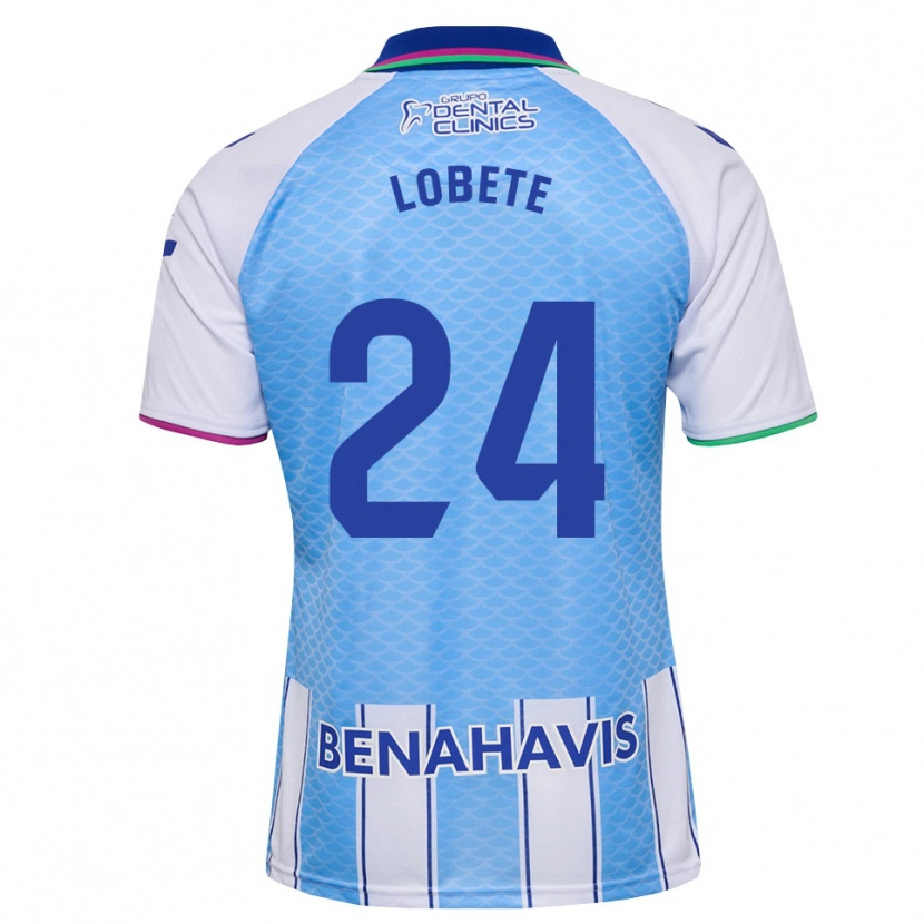 Danxen Damen Julen Lobete #24 Tief Himmelblau Weiß Heimtrikot Trikot 2026/27 T-Shirt