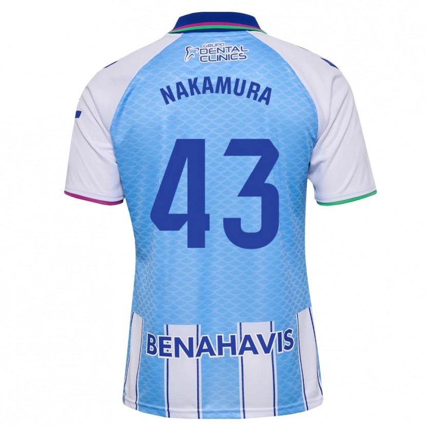 Danxen Damen Mare Nakamura #43 Tief Himmelblau Weiß Heimtrikot Trikot 2026/27 T-Shirt