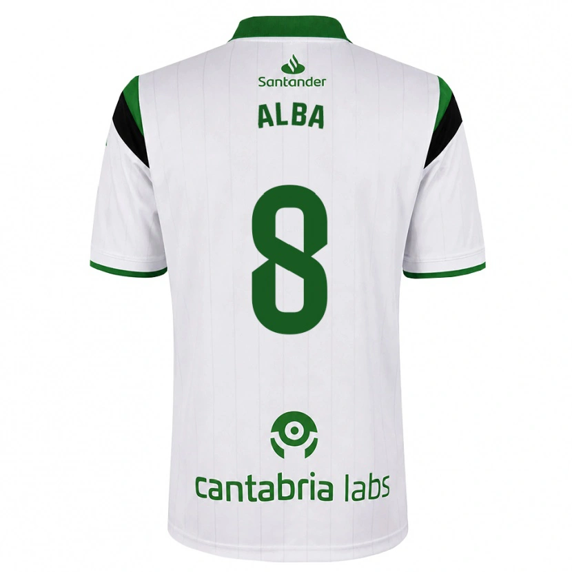 Danxen Damen Alba Luzuriaga Albelda #8 Weißgrün Schwarz Heimtrikot Trikot 2026/27 T-Shirt
