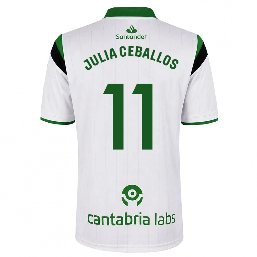 Danxen Damen Julia Ceballos Carrancio #11 Weißgrün Schwarz Heimtrikot Trikot 2026/27 T-Shirt