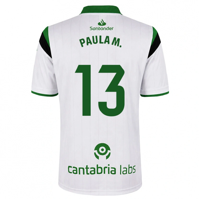 Danxen Damen Paula Muñoz Álvarez #13 Weißgrün Schwarz Heimtrikot Trikot 2026/27 T-Shirt