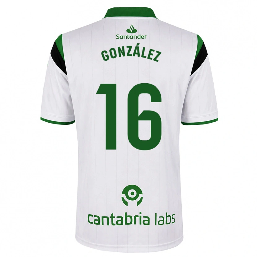 Danxen Damen Facundo González #16 Weißgrün Schwarz Heimtrikot Trikot 2026/27 T-Shirt