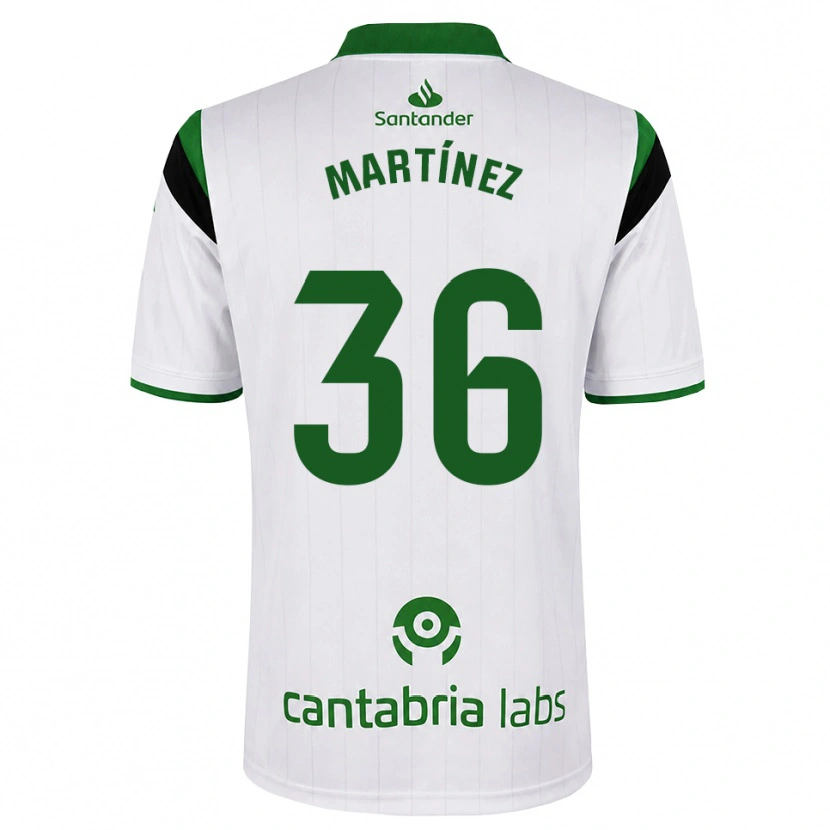 Danxen Damen Sergio Martínez #36 Weißgrün Schwarz Heimtrikot Trikot 2026/27 T-Shirt