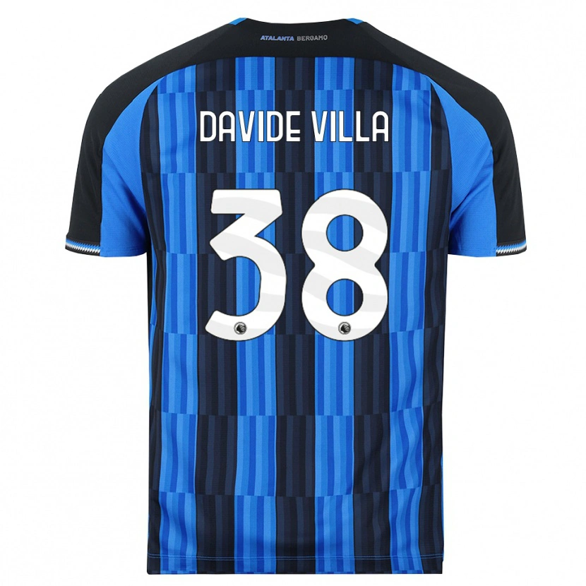 Danxen Damen Matteo Davide Villa #38 Blau Schwarz Rot Heimtrikot Trikot 2026/27 T-Shirt