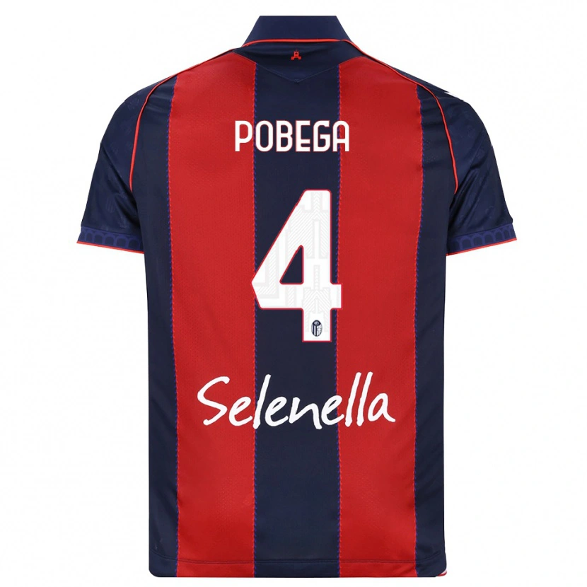 Danxen Damen Tommaso Pobega #4 Königsblau Rot Weiß Heimtrikot Trikot 2026/27 T-Shirt