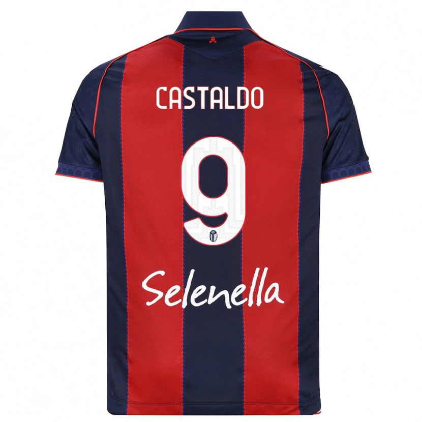 Danxen Damen Francesco Castaldo #9 Königsblau Rot Weiß Heimtrikot Trikot 2026/27 T-Shirt
