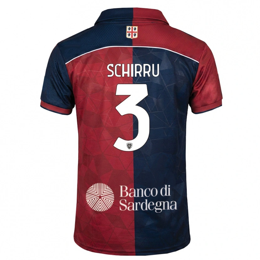 Danxen Damen Andrea Schirru #3 Burgund Rot Königsblau Heimtrikot Trikot 2026/27 T-Shirt
