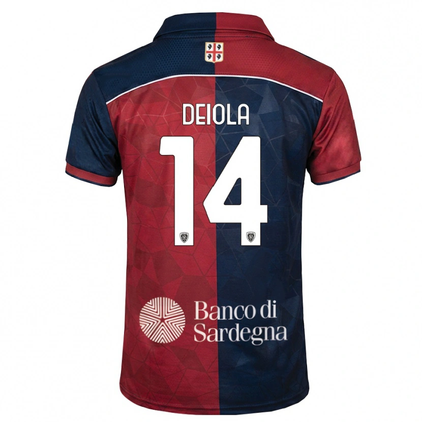 Danxen Damen Alessandro Deiola #14 Burgund Rot Königsblau Heimtrikot Trikot 2026/27 T-Shirt