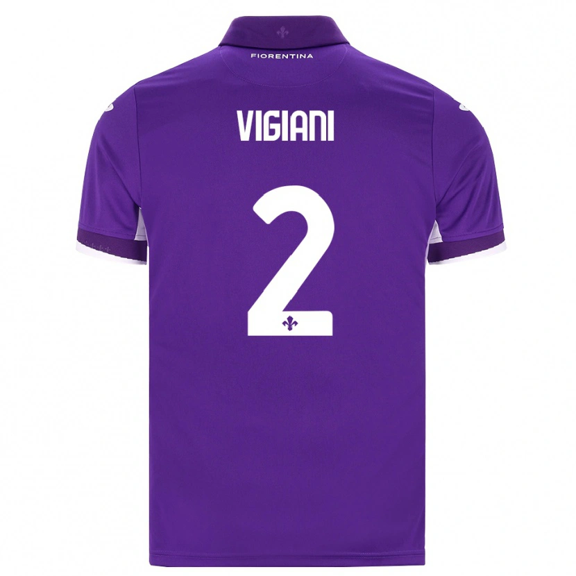 Danxen Damen Lorenzo Vigiani #2 Lila Weiß Pink Heimtrikot Trikot 2026/27 T-Shirt