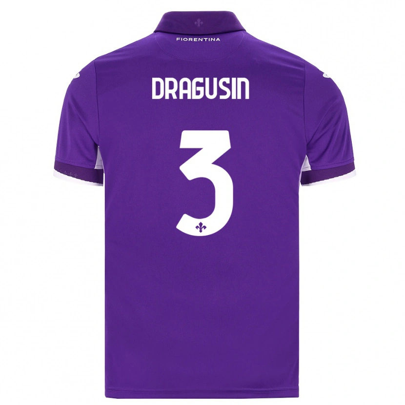 Danxen Damen Radu Drăgușin #3 Lila Weiß Pink Heimtrikot Trikot 2026/27 T-Shirt