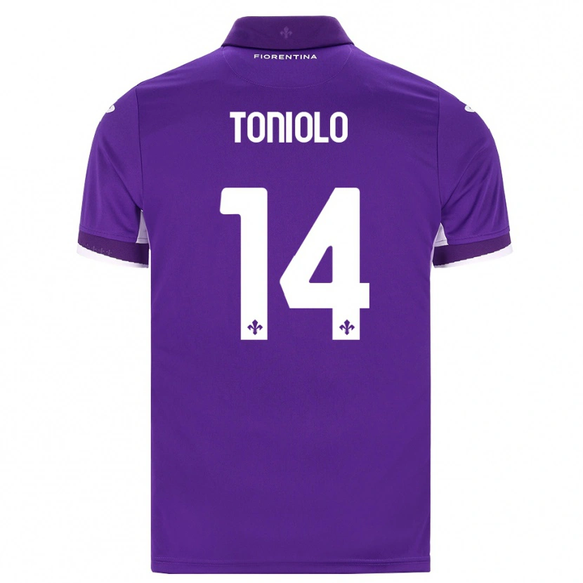Danxen Damen Martina Toniolo #14 Lila Weiß Pink Heimtrikot Trikot 2026/27 T-Shirt
