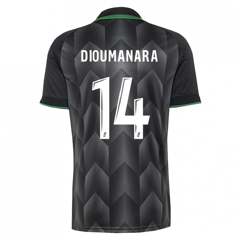 Danxen Damen Sidi Dioumanara #14 Schwarzgrün Auswärtstrikot Trikot 2026/27 T-Shirt