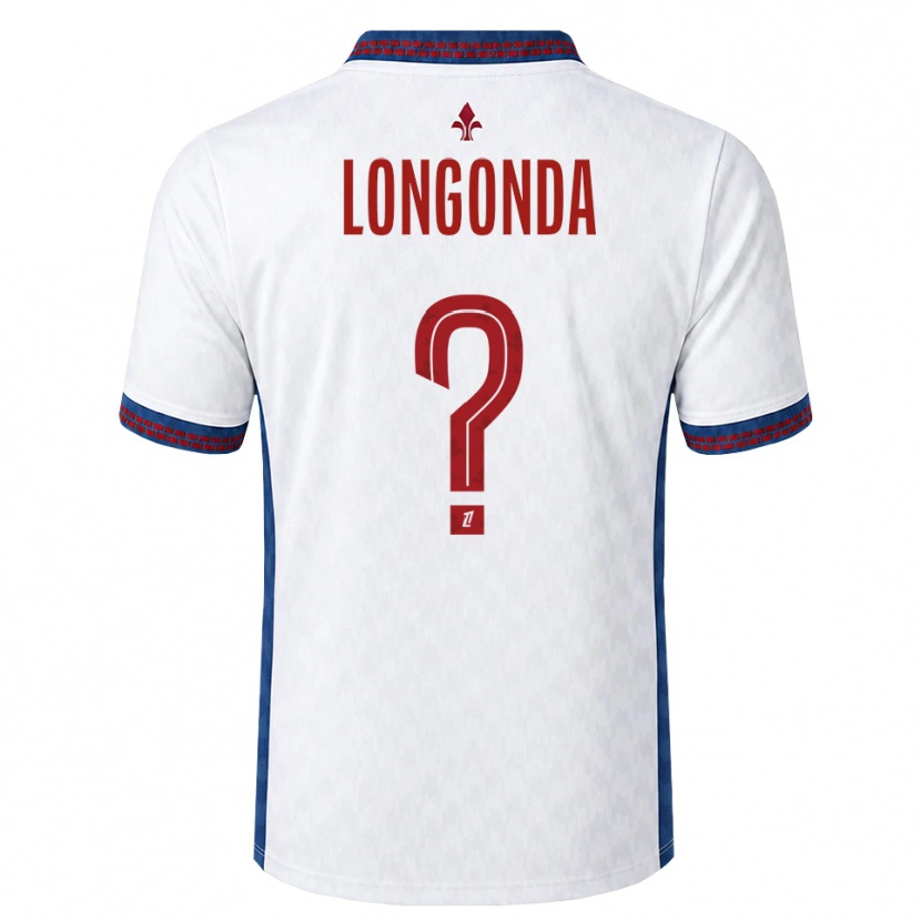 Danxen Damen Jean-Pierre Longonda #0 Rot Weiß Blau Auswärtstrikot Trikot 2026/27 T-Shirt