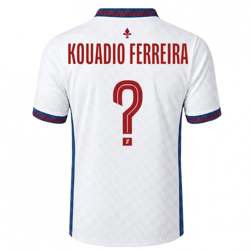 Danxen Damen Wilfrid Kouadio Ferreira #0 Rot Weiß Blau Auswärtstrikot Trikot 2026/27 T-Shirt