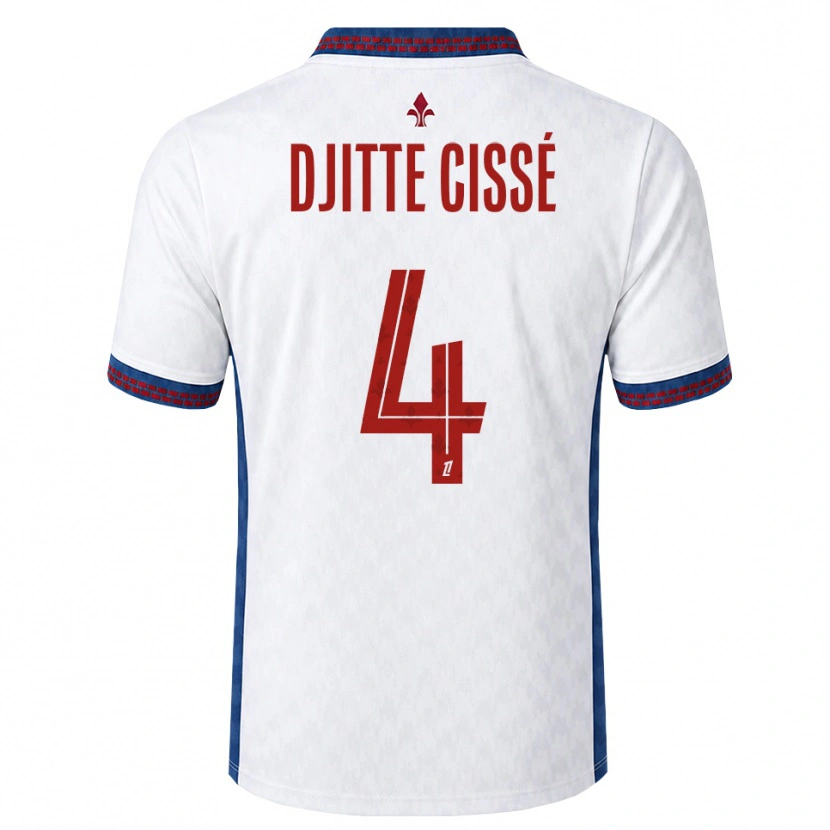 Danxen Damen Babacar Djitte Cissé #4 Rot Weiß Blau Auswärtstrikot Trikot 2026/27 T-Shirt