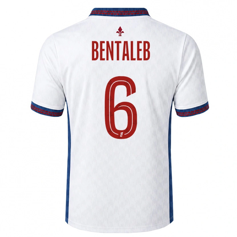 Danxen Damen Nabil Bentaleb #6 Rot Weiß Blau Auswärtstrikot Trikot 2026/27 T-Shirt