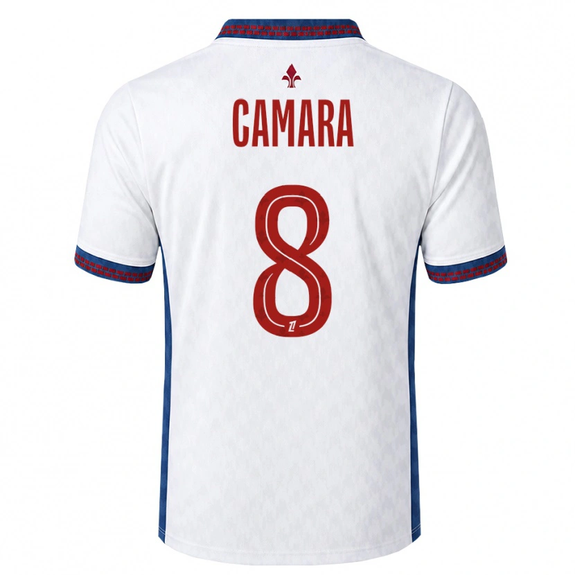 Danxen Damen Ismaël Camara #8 Rot Weiß Blau Auswärtstrikot Trikot 2026/27 T-Shirt