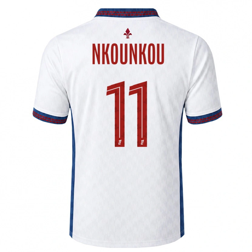 Danxen Damen Evrack Nkounkou #11 Rot Weiß Blau Auswärtstrikot Trikot 2026/27 T-Shirt