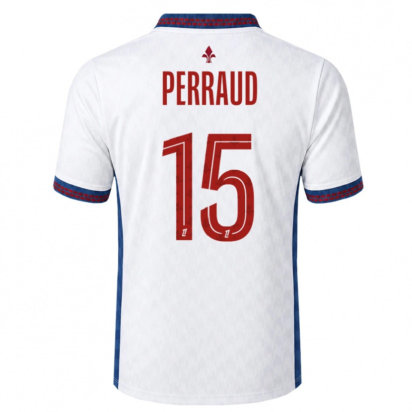 Danxen Damen Romain Perraud #15 Rot Weiß Blau Auswärtstrikot Trikot 2026/27 T-Shirt