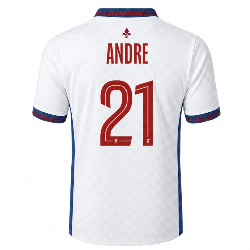Danxen Damen Benjamin André #21 Rot Weiß Blau Auswärtstrikot Trikot 2026/27 T-Shirt