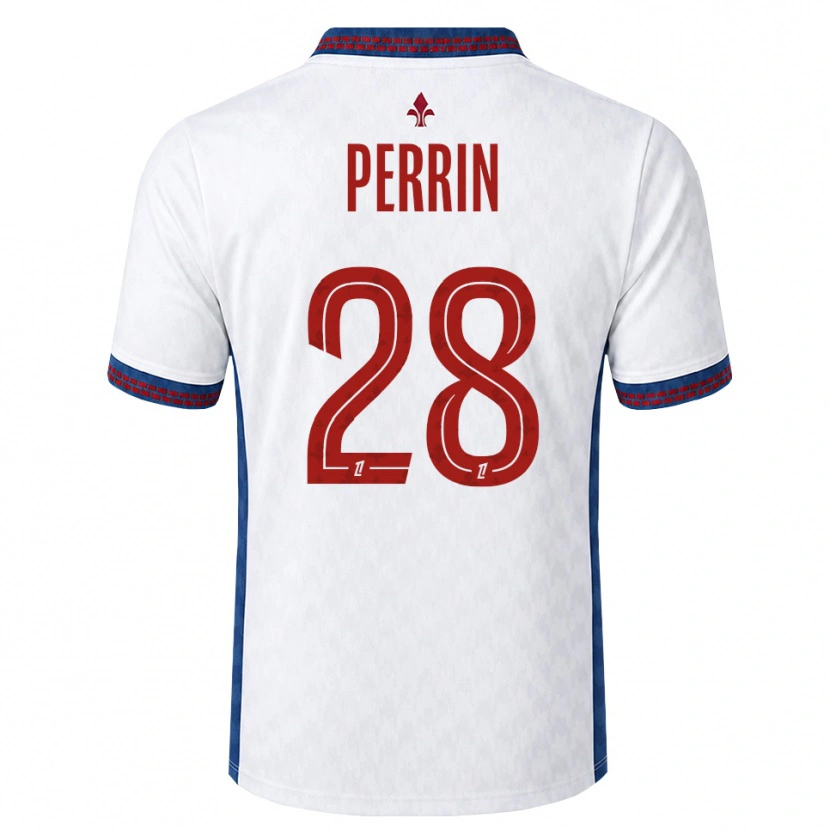 Danxen Damen Gaëtan Perrin #28 Rot Weiß Blau Auswärtstrikot Trikot 2026/27 T-Shirt