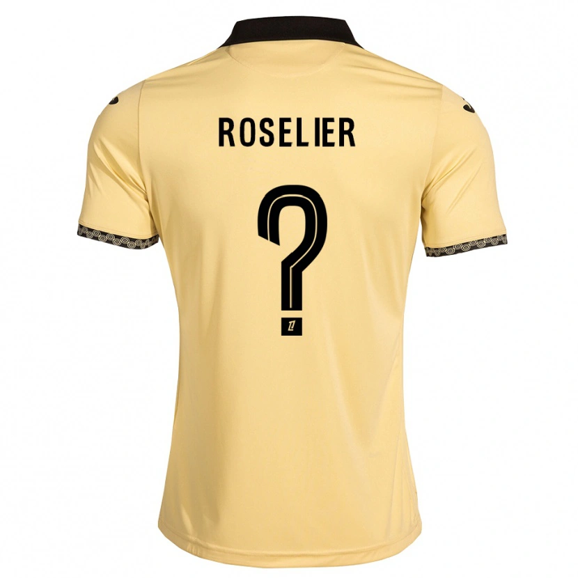 Danxen Damen Nathan Roselier #0 Navajoweiß Schwarz Auswärtstrikot Trikot 2026/27 T-Shirt