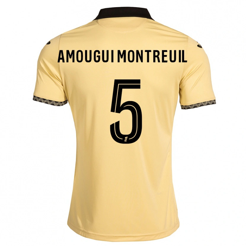 Danxen Damen Maceo Amougui Montreuil #5 Navajoweiß Schwarz Auswärtstrikot Trikot 2026/27 T-Shirt